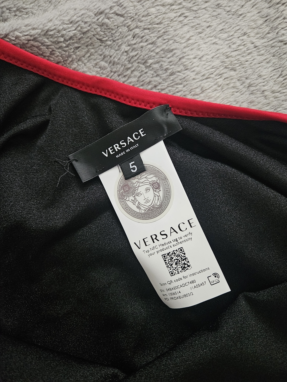 Versace Reversible  Geometric-Print Swimsuit - Picture 10 of 12